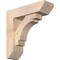 Ekena Millwork Merced Slat Smooth Bracket w/ Offset Brace, Douglas Fir, 5 1/2"W x 18"D x 18"H BKT0604X18X18MRC06SDF - alternate 1